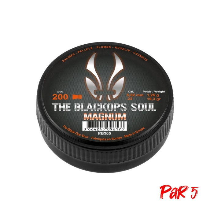 Plombs BO Manufacture The Black Ops Soul Magnum - Cal. 5.5mm PB305P5