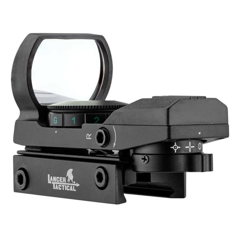 Point rouge Lancer Tactical métal Reflex 4 réticules rouge / vert