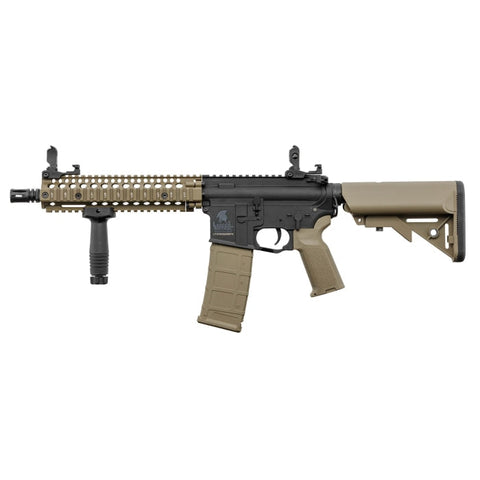 Réplique AEG Lancer Tactical LT-18 Gen2 MK18 Tan-Noir - Pack complet