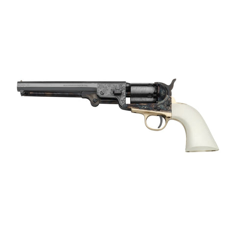 Réplique revolver Pietta 1851 Navy Yank Acier de luxe crosse