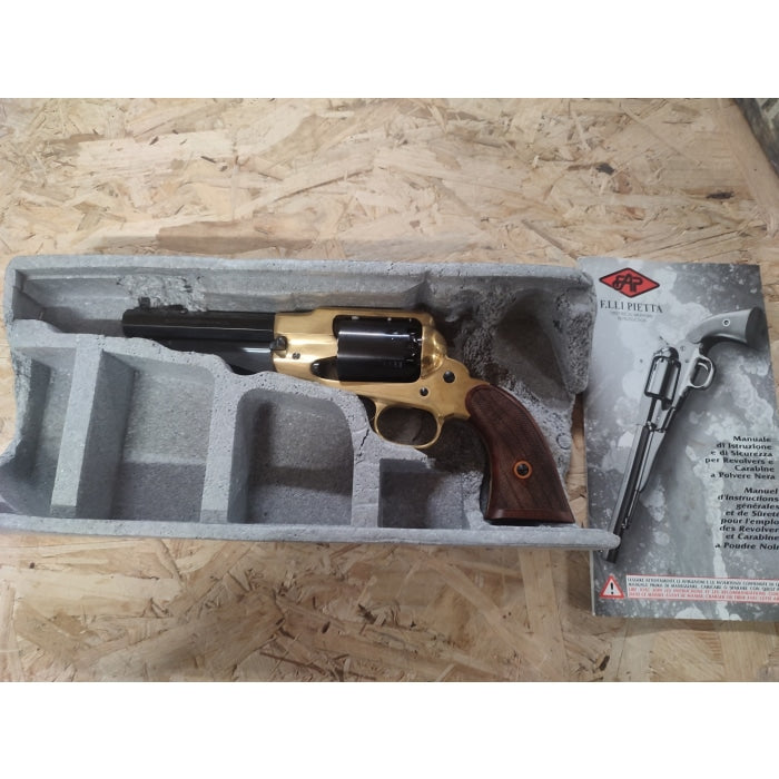 Revolver Pietta 1858 Rm laiton Sheriff quadrillée - Cal. 44 RGBSH44LCO