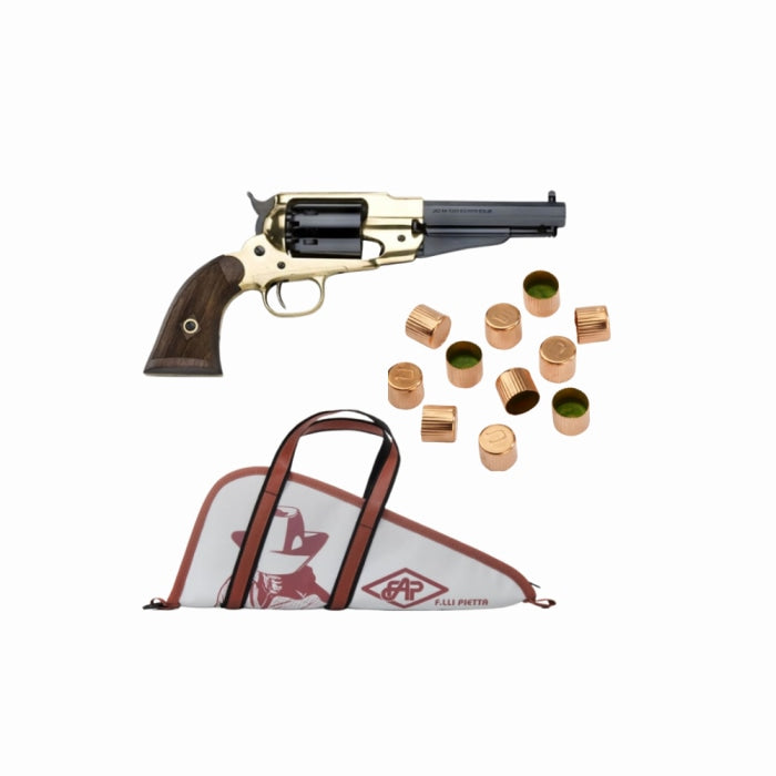 Revolver Pietta 1858 Rm laiton Sheriff quadrillée - Cal. 44