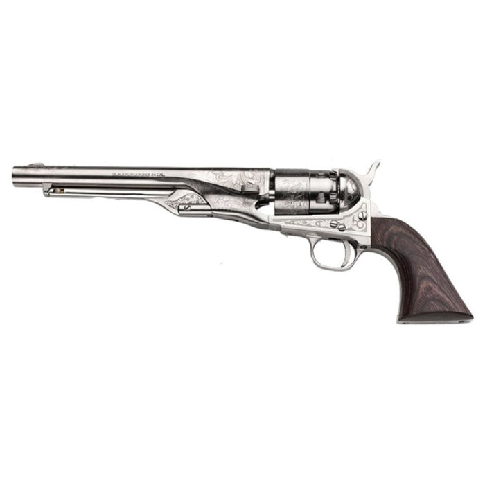 Revolver Pietta 1860 Army nickelé gravé - Cal. 44 CABN44LBG