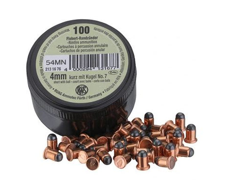 Balles RWS avec balle N°7 - Cal. 4 mm