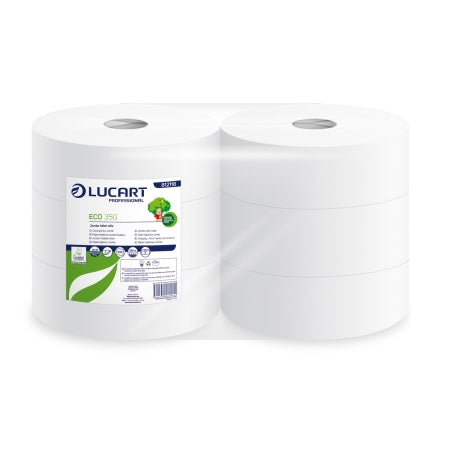 Papier toilette Lucart Jumbo Maxi ECO - 350m / Par 6