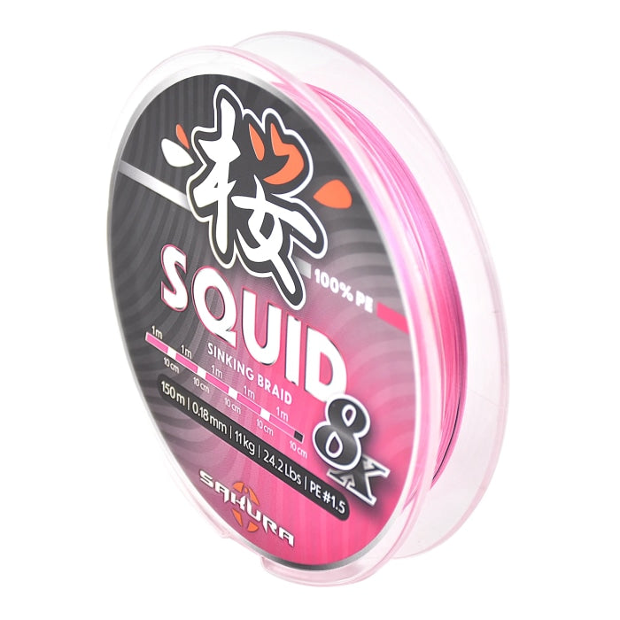 Tresse Sakura Squid 8X - 150 m SAPLK40040.08-PINK
