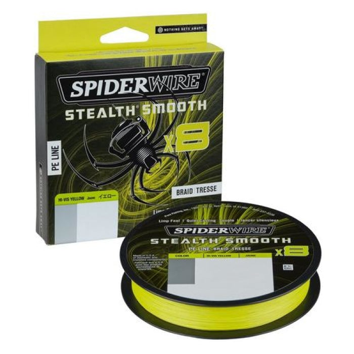 Tresse SpiderWire Stealth Smooth8 x8 PE Braid - Yellow 1515631