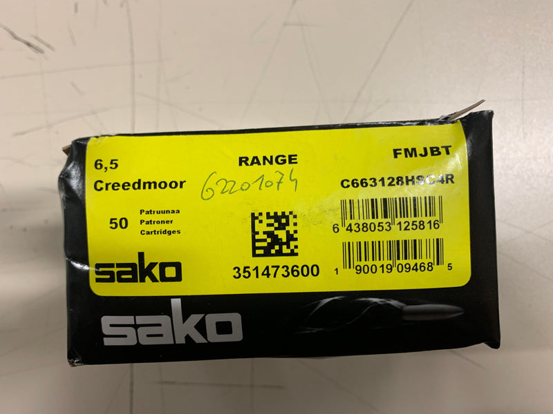 Balles Sako SpeedHead Full Metal Jacket - Cal. 6.5 Creedmoor Range