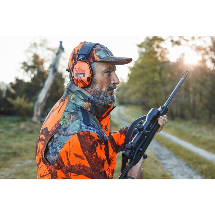 Veste De Chasse Orange Tradition - Déperlante, Avec Renforts, Poches Cartouchières Et Anneau Porte-Gibier - Tailles S à 4XL