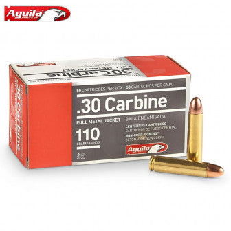 Munitions Aguila FMJ - 110 grains - Cal. 30 Carbine