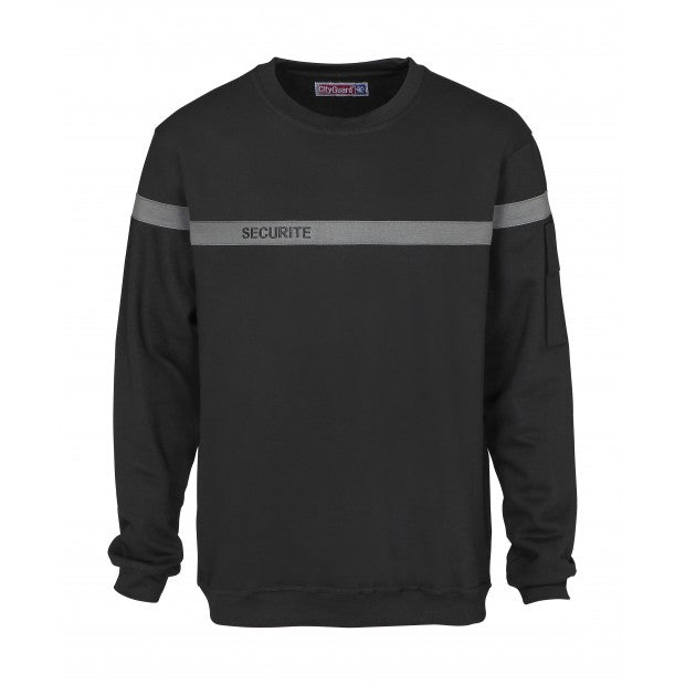 Sweat-shirt Cityguard Sécurité - bande grise 15177XS