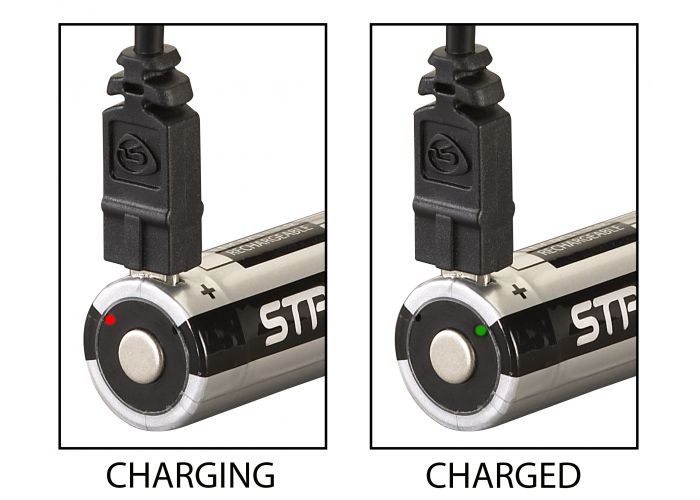 Batterie Lithium-ion Streamlight 18650 Rechargeable- Port USB Integre