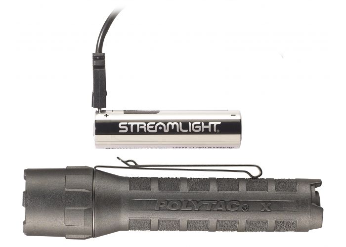 Lampe Streamlight Polytac X USB - Avec piles rechargeables/Cordon USB