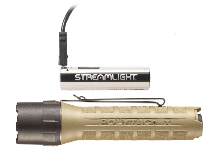 Lampe Streamlight Polytac X USB - Avec piles rechargeables/Cordon USB