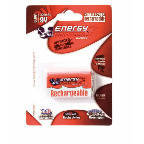 Accu rechargeable type 6LR61 9 volts - Energy Paintball A706303