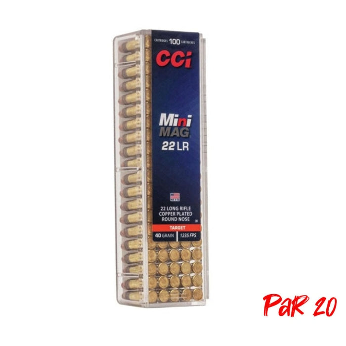 Balles CCI Minimag Hs cuivrée - Cal. 22LR 62100149P20