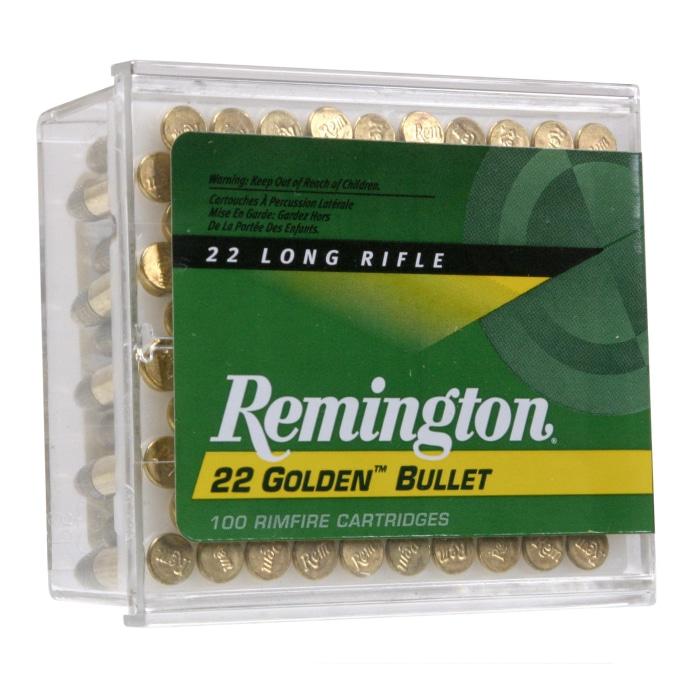 Balles Remington Golden Bullet Pointe Cuivre High Velocity - Cal.