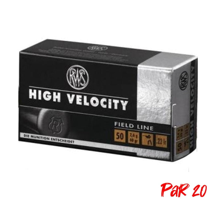 Balles RWS High Velocity - Cal. 22LR 2132486P20