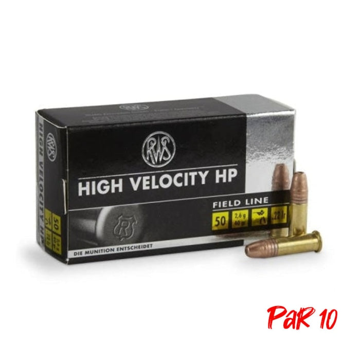 Balles RWS High Velocity HP - Cal. 22LR 2132494P10