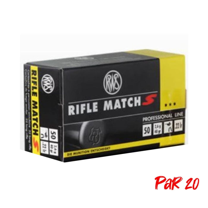 Balles RWS Rifle Match S - Cal. 22LR 2314372P20