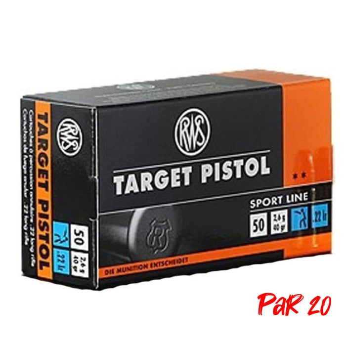 Balles RWS Target Pistol - Cal. 22LR 2132710P20