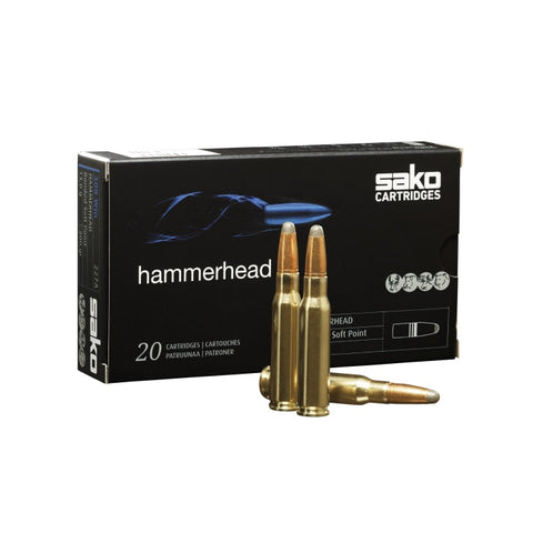 Balles Sako HammerHead Soft Point pour la chasse au gros gibier, calibre .300 Win Mag et 9.3x62, précision longue distance, expansion contrôlée pour une performance optimale, design Finlande, destinées aux professionnels et amateurs