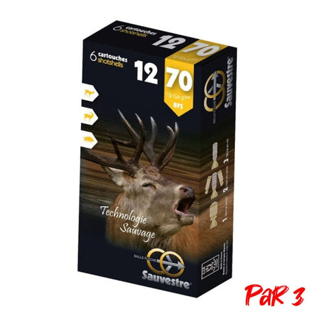 Balles Sauvestre gros gibier - Cal. 12/67 & 12/70 MS112P3