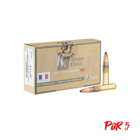 Balles Sologne Nosler Partition - Cal. 9.3x62 BG9362P5