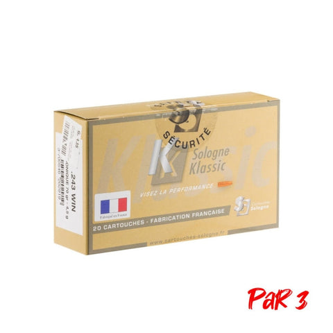 Balles Sologne Subsonique - Cal. 243 Win BG243SP3