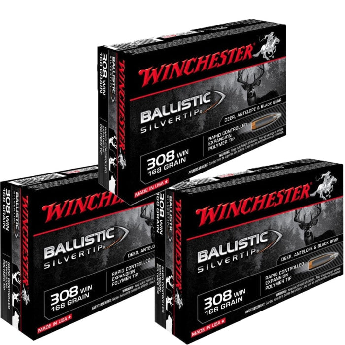 Balles Winchester Ballistic Silvertip - Cal. 308 Win. CSBST308AP3