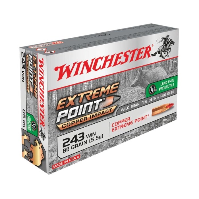 Balles Winchester Extreme Point Leader Free - Cal. 243 Win. CX243XPLF