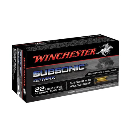Balles Winchester Subsonic Max - Cal. 22LR CW22SUB42