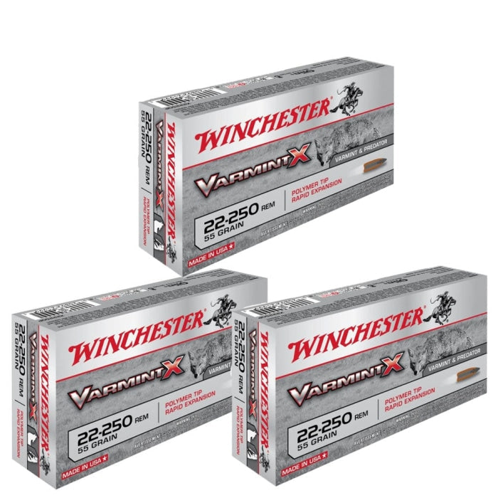 Balles Winchester Varmint X - Cal. 22-250 CX22250PP3