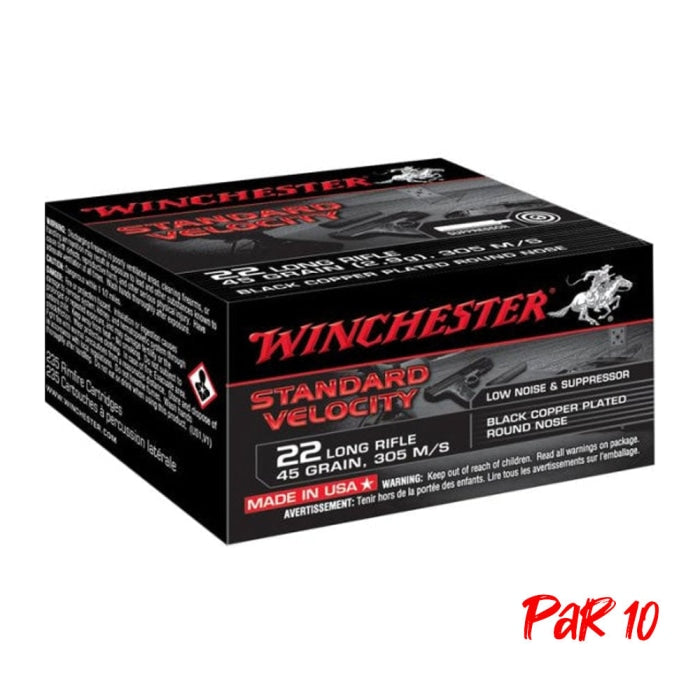 Balles Winchester Velocity Black CP - Cal. 22LR CS22LRTSVEP10