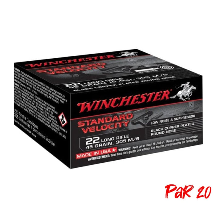 Balles Winchester Velocity Black CP - Cal. 22LR CS22LRTSVEP20