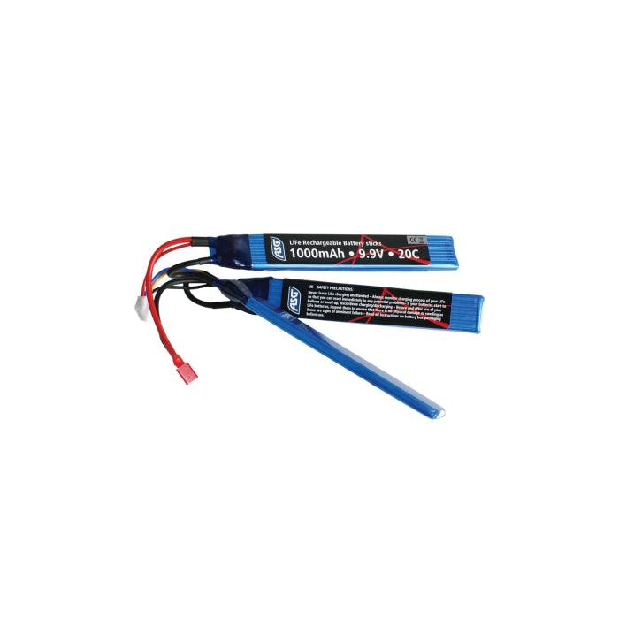 Batterie ASG Li-Fe 9.9V 1000mAh TP - 3 Sticks ASG0014