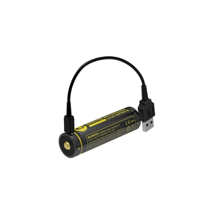 Batterie Nitecore Li-ion 18650 - 2600mAh + Port USB NCNL1826R
