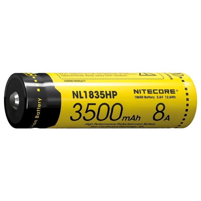 Batterie Nitecore Li-ion 18650 - 3500mAh - Décharge Rapide NCNL1835HP