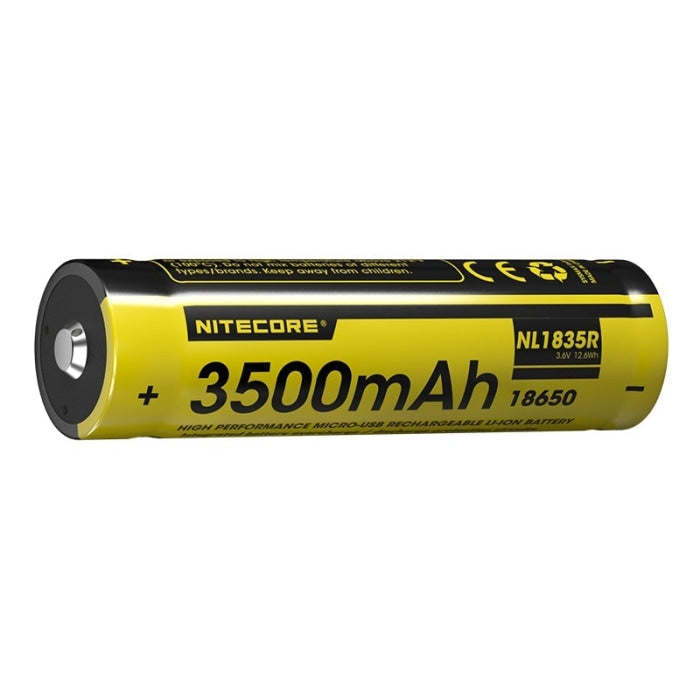 Batterie Nitecore Li-ion 18650 - 3500mAh + Port USB NCNL1835R