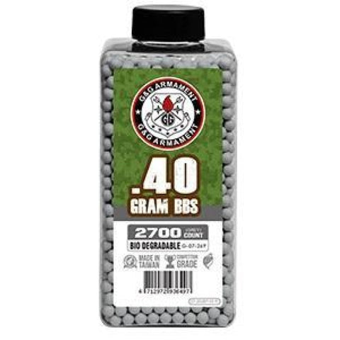 Billes Bio G&G Armament Perfect Grises en Bouteille de 2700 - 0.40G