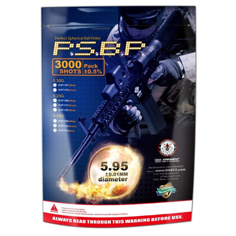 Billes G&G Armament Perfect Blanches par 3000 - 0.25G S10711
