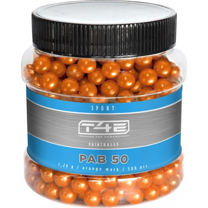 Billes paintball bio orange T4E - sport pab x500 2.4471