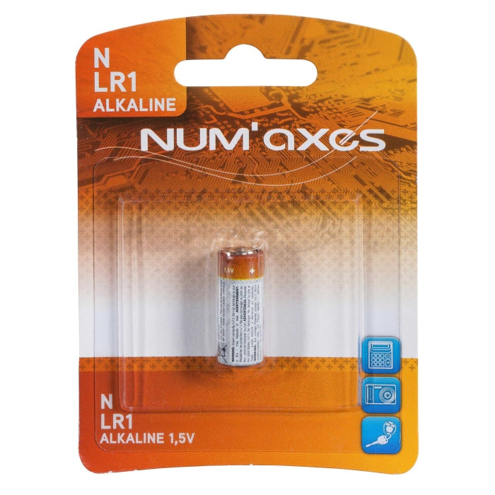 Blister 1 pile Num’Axes - LR01 alcaline 1,5 V NUM855