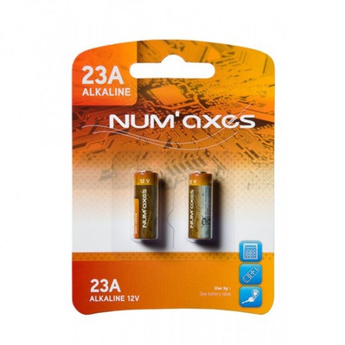 Blister 2 piles Num’Axes - 23A alcalines 12 V NUM875