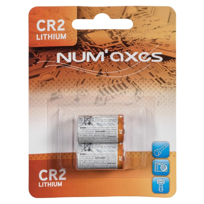 Blister 2 piles Num’Axes - CR2 lithium 3 V (Equival.: