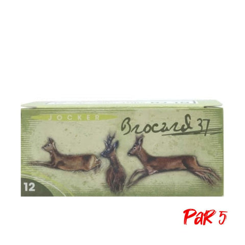 Boite de 10 Cartouches Jocker Brocard 37 BJ - Cal. 12/70/25 - PB 2 NI