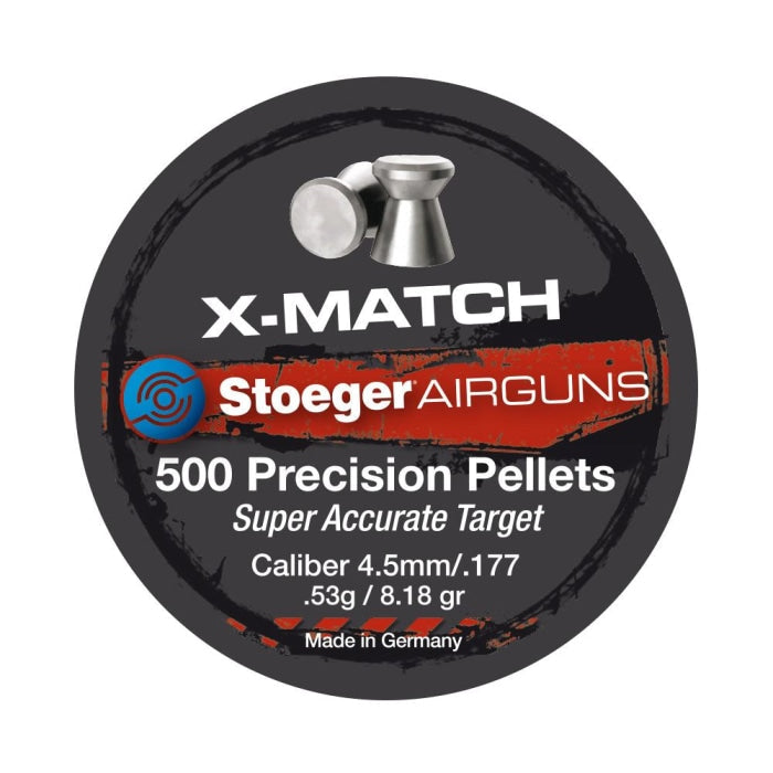 Boite de plombs Stoeger X-match tête plate 0.53 g - Cal. 4.5 61100034