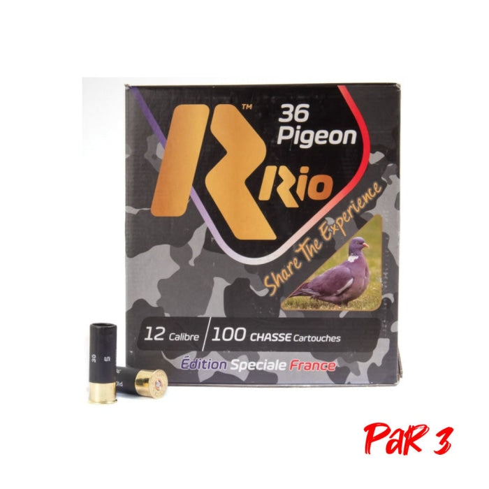 Cartouches RIO Pack Pigeon 36 BJ - Cal.12/70 RIO034P3