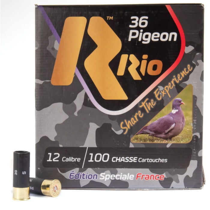 Cartouches Rio Pack Pigeon 36 BJ PB 4 x100 - Cal. 12/70 RIO032