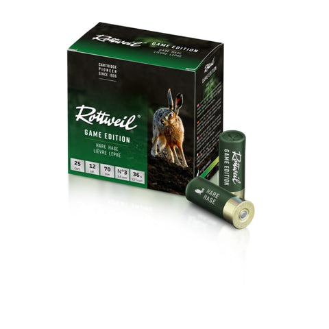 Cartouches Rottweil Game Edition Lièvre Cal. 12/70 2403364
